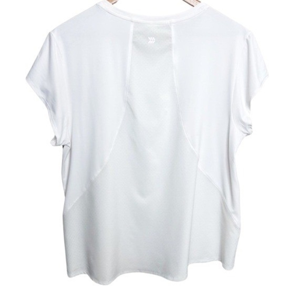 All in Motion Womens NWT Sprint Free Short Sleeve Tee White XXL Workout Top - Picture 4 of 8
